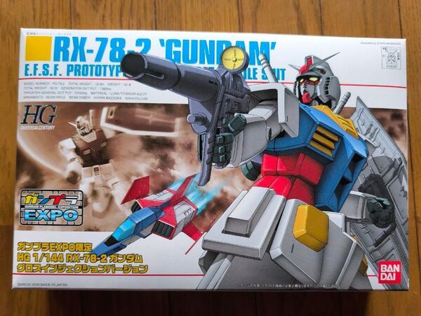 ガンプラEXPO限定 HG 1/144 RX-78-2 ガンダム グロスインジェクションバージョン 【未組立】