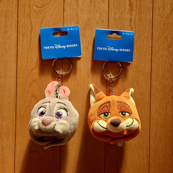 東京ディズニーリゾート ニックとジュディファンキャップキーホルダーセット