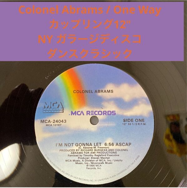 Colonel Abrams One Way ダンスクラシック ディスコ ハウス Blaze Masters At Work