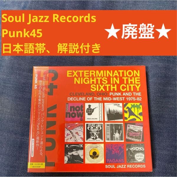 Punk 45 Soul Jazz Records ハードコア パンク ブラックフラッグ マイナースレット バッドブレインズ