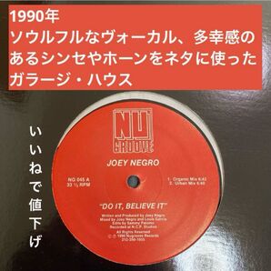 Joey Negro ジョーイ・ネグロ Nu Groove ガラージハウス Masters At Work Francois K