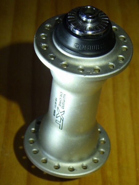 SHIMAMO HB-M751 XTフロントハブ 100QR 32H 分解整備済