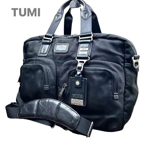 TUMI トゥミ ビジネスバッグ ブリーフケース ショルダーバッグ 旅行バッグ トラベルバッグ 2way 大容量 ブラック 黒