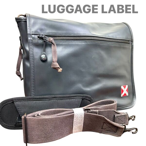 LUGGAGE LABEL ラゲッジレーベル メッセンジャーバッグ ショルダーバッグ ニューライナー 斜め掛け A4収納 拡張式