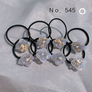 レジンヘアゴム ミニゴム ハンドメイド ヘアアクセサリー 8個