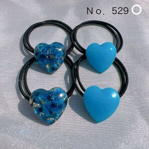 ヘアゴム ハンドメイド レジン ヘアアクセ