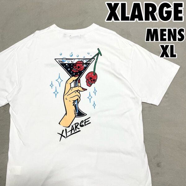 エクストララージ デカプリント 半袖Tシャツ メンズXLサイズ