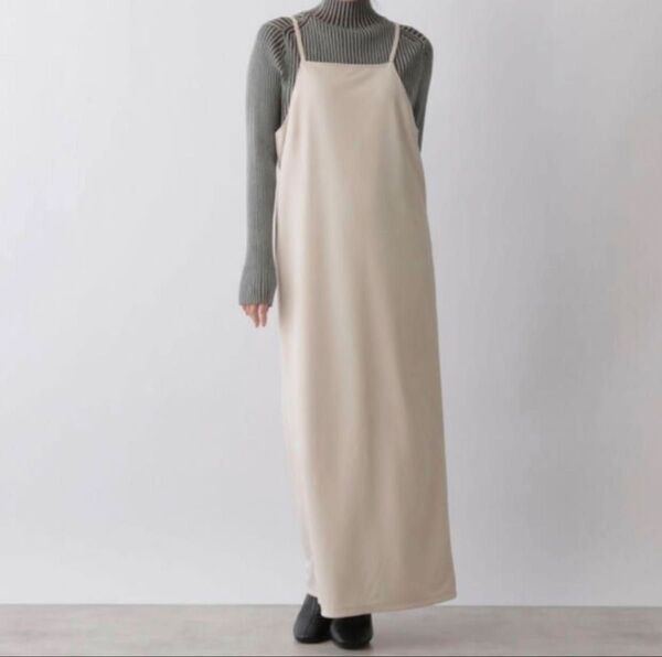 美品☆ LOWRYS FARM キャミワンピース フリー ローリーズファーム ロングワンピース