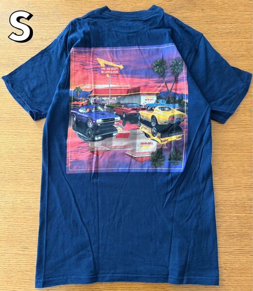 IN-N-OUT BURGER インアンドアウトバーガー 半袖 Tシャツ S ネイビー レディース