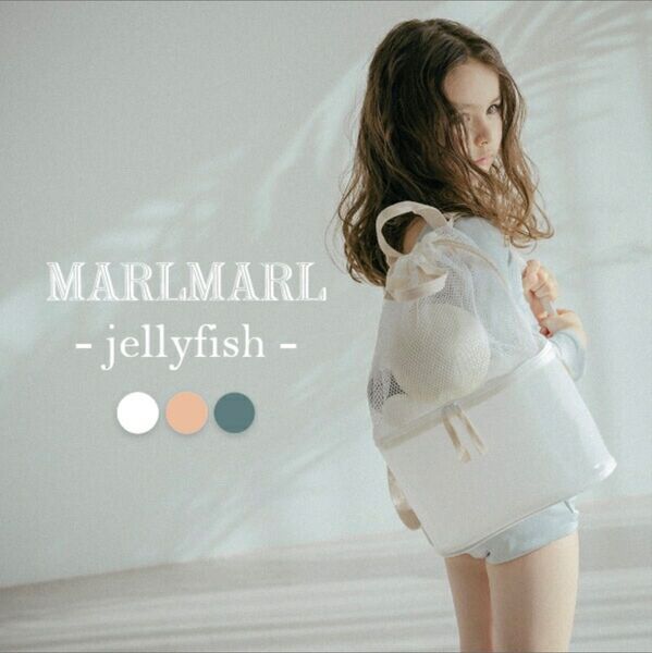 新品 マールマール MARLMARL ジェリーフィッシュ jellyfish リュック プールバッグ 防水 二層 砂場 ホワイト