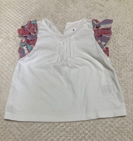 べべ 半袖Tシャツ 90 女の子 フリル