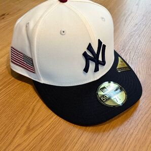 新品未使用 New Era ニューヨークヤンキース キャップ 7 1/4 Pre-Curved Visor