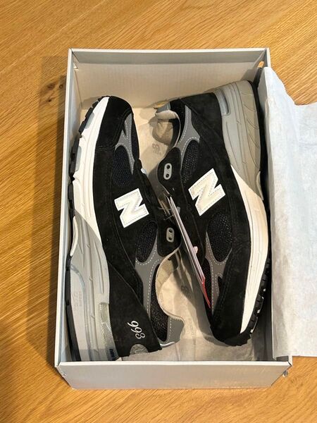 新品 New Balance 993 Made in USA ブラック US8.5 26.5cm