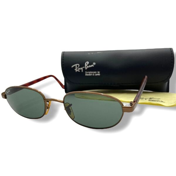 Ray-Ban レイバン サングラス アイウェア フルリム ブラウン 茶色 鼈甲 べっ甲 ケース付き RB3009 W2961