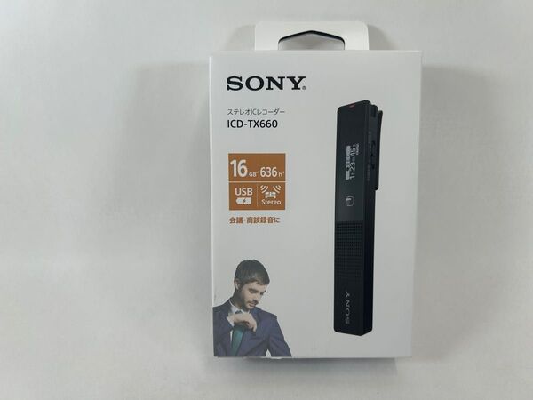 美品 SONY ステレオICレコーダー ICD-TX660 ブラック
