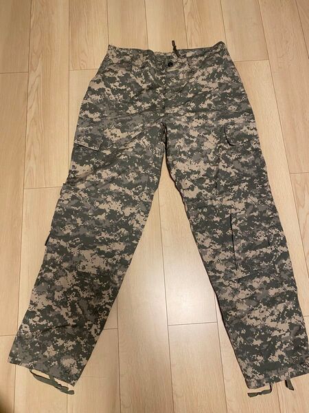 軍パン パンツ 迷彩 米軍実物 カーゴパンツ ミリタリー 刺繍 Lサイズ カモフラ