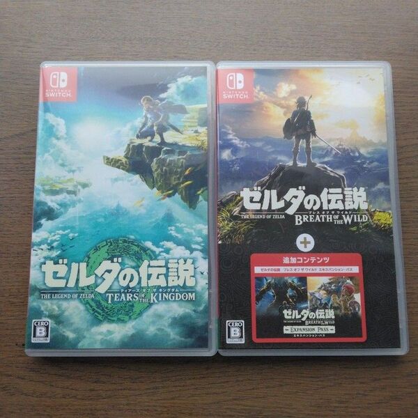 Switch ゼルダの伝説 ブレス オブ ザ ワイルド + エキスパンションパス ティアーズオブザキングダム ブレワイ ティアキン