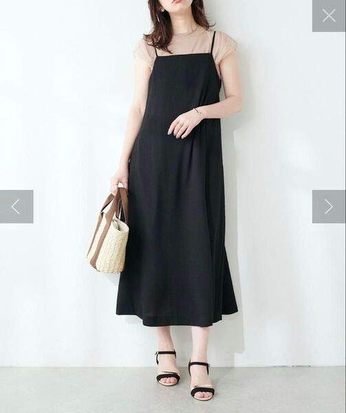 natural couture バックオープンワンピース
