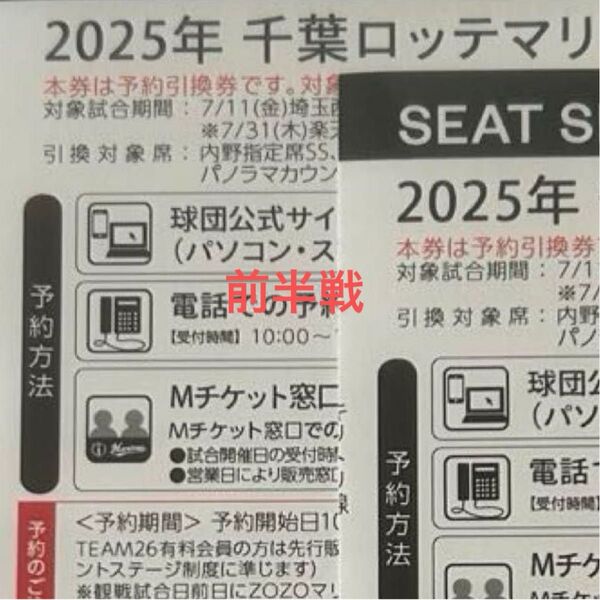 千葉ロッテマリーンズセレクトクーポン前半戦2枚