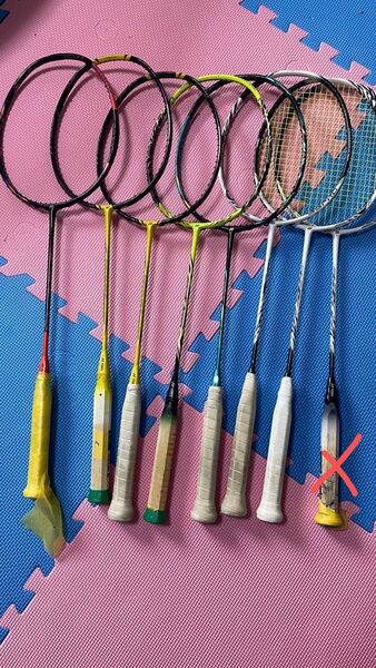 バドミントン 修理ラケットまとめ売り ヨネックス