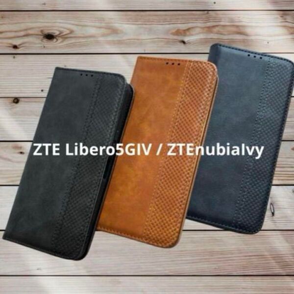 人気商品!ZTE Libero5GIV / ZTEnubiaIvy スマホケース 手帳型 カバー カード収納可 手帳型ケース