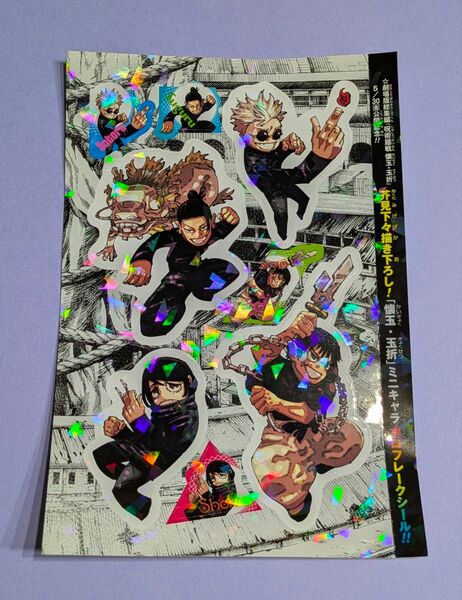 週刊少年ジャンプ 2025年26号 付録 劇場版 総集編『呪術廻戦 壊玉・玉折』公開記念 ホロフレークシール 芥見下々