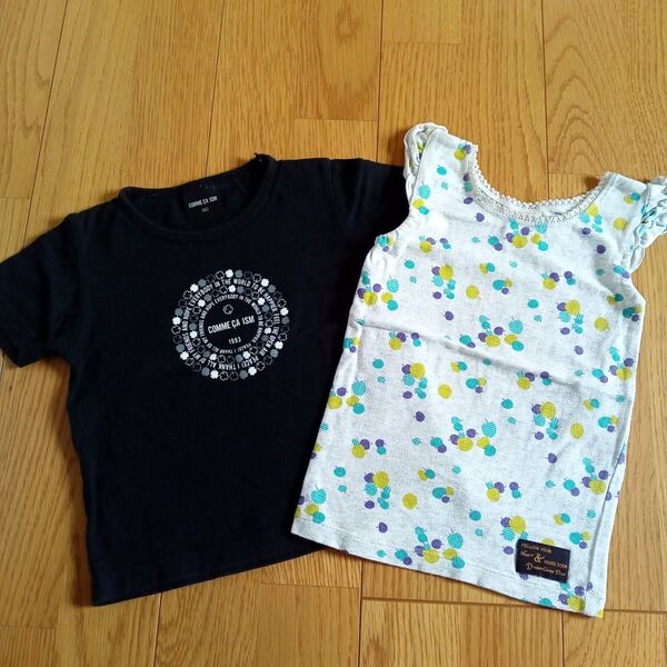 子供服 COMME CA ISM TシャツとF.O.KIDSノースリーブ 2枚セット