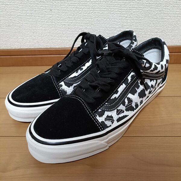 VANS PREMIUM レオパード 白×黒 オールドスクール 28cm US10 試着のみ