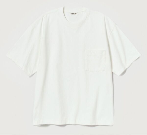 AURALEE オーラリー 24SS HEAVY WEIGHT TEE ホワイト サイズ5 半袖 ポケットTシャツ
