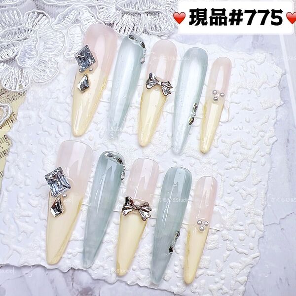775ネイルチップ 量産型サブカル地雷系チークかわいい韓国現品ネイルチップつけ爪ギャルサブカル地雷推しネイル現品y2k痛ネイル