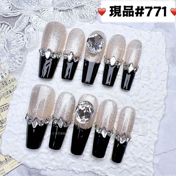 771ネイルチップ 量産型サブカル地雷系チークかわいい韓国現品ネイルチップつけ爪ギャルサブカル地雷推しネイル現品y2k痛ネイル