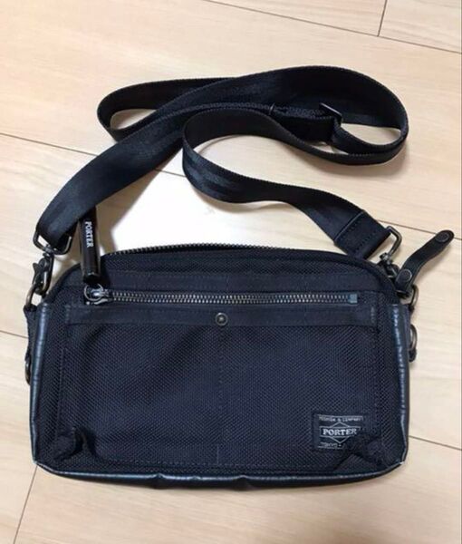 PORTER HEAT ポーター ヒート ショルダーバック メンズ ブラック 黒