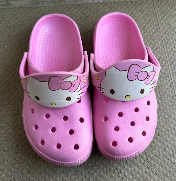 サンリオ 女の子 ハローキティ キティちゃん クロックス風サンダル 靴 20センチ