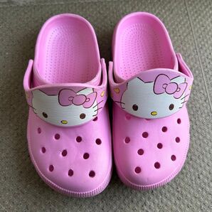 サンリオ 女の子 ハローキティ キティちゃん クロックス風サンダル 靴 20センチ