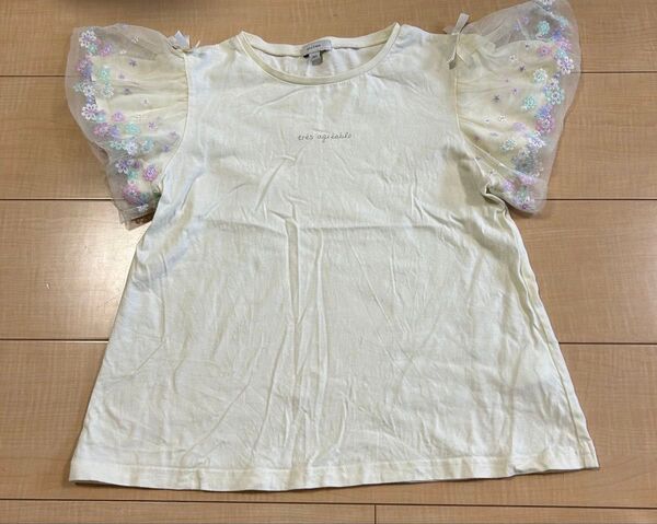 エニィファム Tシャツ 150サイズ 女の子 オンワード 半袖Tシャツ トップス カットソー