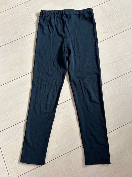 ユニクロ 100センチ ヒートテック キッズ レギンス UNIQLO 黒 ブラック スパッツ HEATTECH