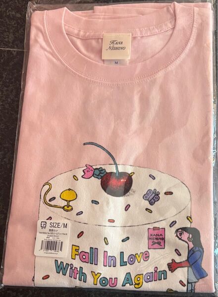 西野カナ グッズ tシャツ ピンク Mサイズ