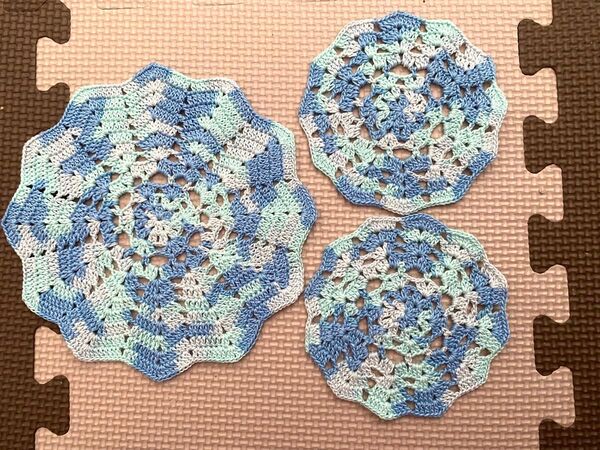 ハンドメイド☆レース編みのポットマット&コースター