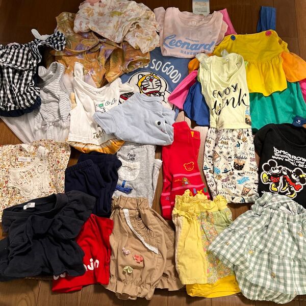 20点 100サイズ まとめ売り 女の子 キッズ 半袖