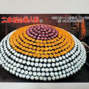 NTT テレホンカード 50度数 未使用 「二本松の菊人形」 福島県 二本松市 霞ヶ城公園 風情 古風 情緒 花 植物 菊細工