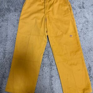 Dickies ダブルニーワークパンツ(イエロー、キャメルブラウン) ワークパンツ ディッキーズ ダブルニー WORK パンツ