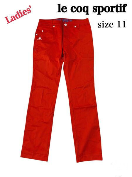 ルコックスポルティフ ゴルフ パンツ レディース11 Lサイズ ロングパンツ