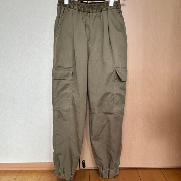 カーゴパンツ S カーキ レディース GU