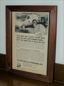 1974年 U.S.A. 洋書雑誌広告 額装品 Conner Racing Enterprises CRE // 検索用 Simoniz Datsun 620 ダットサン Baja ( A5サイズ )