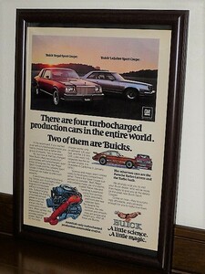 1977年 U.S.A. '70s 洋書雑誌広告 額装品 Buick Regal ビュイック リーガル ( A4サイズ )