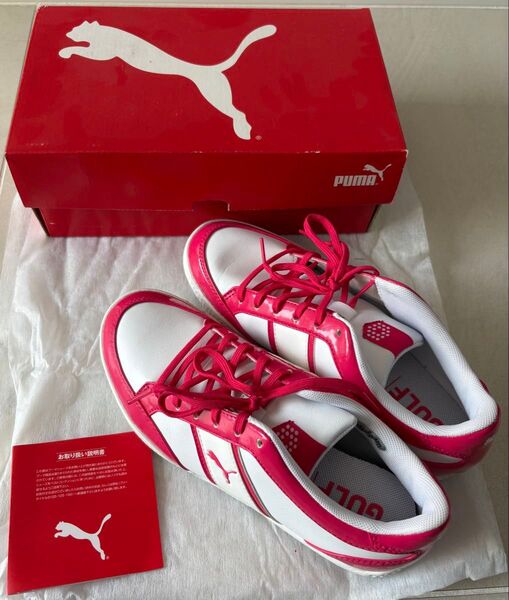 プーマ PUMAゴルフシューズ ピンク 23.5センチ