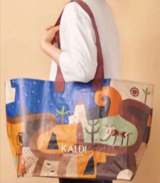 価格の相談には応じません 折り畳み発送 値下げ不可 カルディ KALDI エコバッグ 伝説柄 大