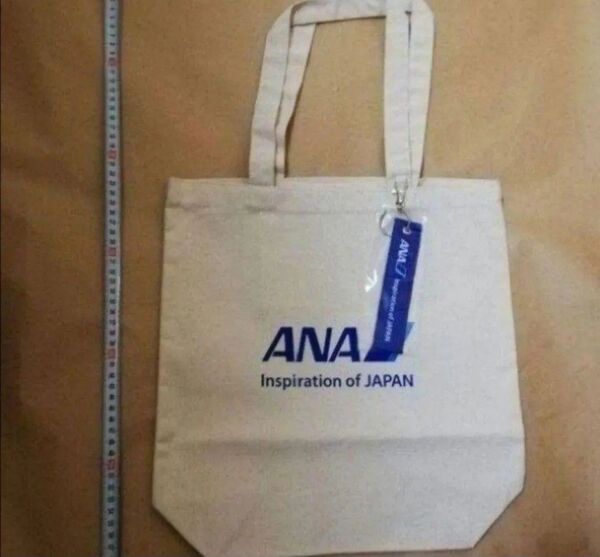 価格の相談には応じません ANA 鞄 飛行機 タグ 全日空 オリジナルフライトタグ付き トートバッグ エコバッグ