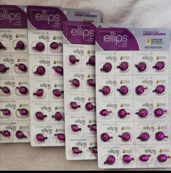 価格の相談は応じません 80個 ellips エリップス 紫色 ヘアビタミン モロッコオイル ヘアパック トリートメント ヘアケア