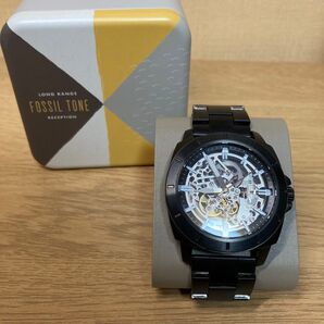 Fossil Automatic Skeleton BQ2426 腕時計 ブラック オールステンレス
